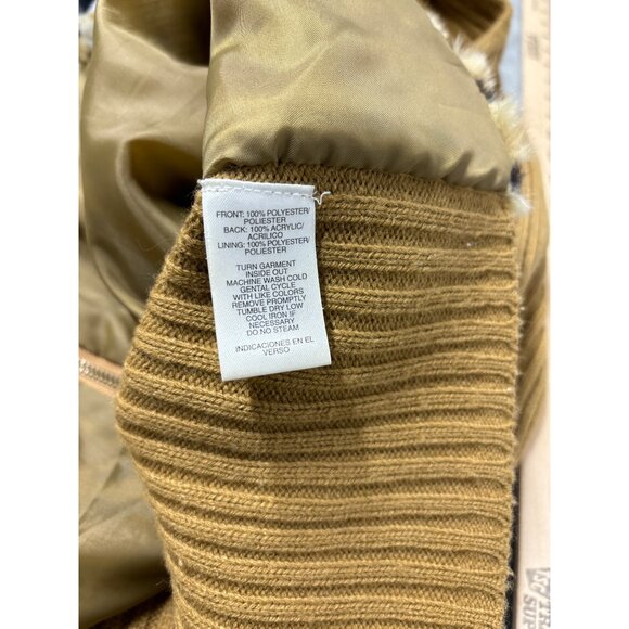 Mercer Street Studio Womens 3X Faux Fur Ribbed Knit Vest Leopard Print Classy - Picture 8 of 8